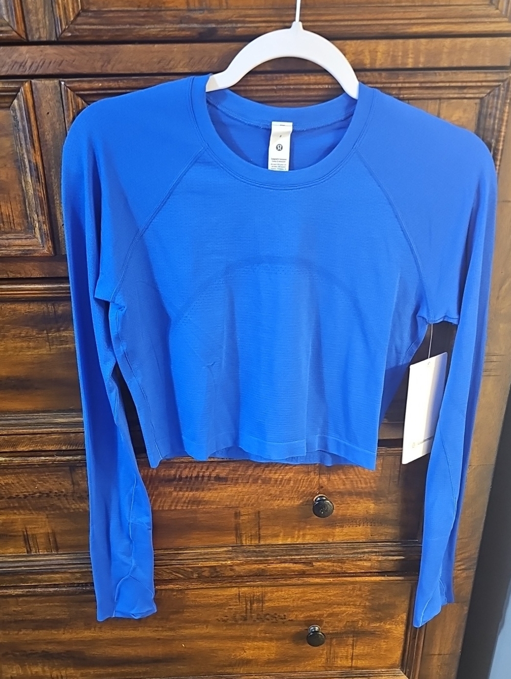 Lululemon Swiftly Tech Cropped Long Sleeve 2.0!! Sz 8 CEBL!! Nwts!